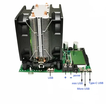 Hz 180w Konštantný prúd elektronické nastaviteľné zaťaženie batérie nabíjací prúd/napätie/Výkon tester LCD zobrazenie protokolu usb/mini USB/Typ-c
