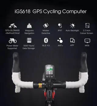 Igpsport 15 Skupina IGS618 ANT+Bluetooth Požičovňa Počítačov Gps Bicicleta Bezdrôtový Bisiklet Aksesuar Cyklistický Tachometer na Bicykel Senzor