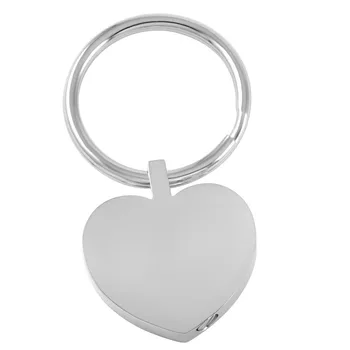 IJK2013 Veľkoobchodný alebo maloobchodný lacné kremácie urč keychain na ľudskú/ pet popol drahocenná pamiatka 20 mm * 25 mm pohreb srdce keyring
