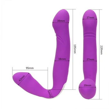 IKOKY Riti Masážne Dildo Vibrátor Popruh na Double Penetrácia Dildo Stimulátor Klitorisu Sexuálne Hračky pre Ženu bez Ramienok Strapon