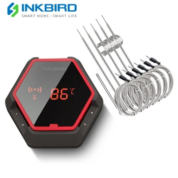 Inkbird IBT-6XS Magnetické Design&Otočná Obrazovka Digital Bluetooth Kontrolované Teplomer s 4/6 Sondy Diverzifikované Varenie