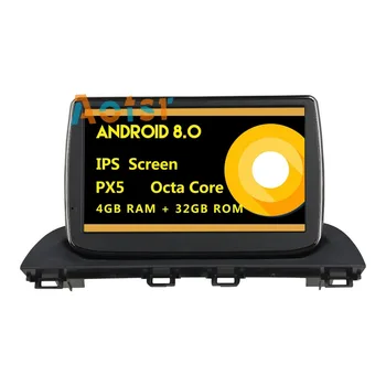 IPS Displej Android 8.0 Auto dvd prehrávač multimediálnych súborov hlavy jednotky na Mazda 3 Axela GPS Navigácie rádio auto stereo Octa-core