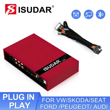 ISUDAR DA04 Auto DSP Zosilňovač Pre VW/ŠKODA/SEAT/Ford/Audio/BMW/Peugeot/Opel Auto Digitálny Zvukový Procesor 700W Bluetooth Filter