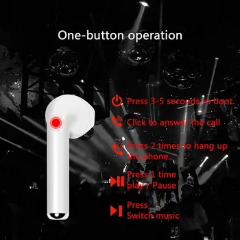 ItiSams i7s TWS Bluetooth Slúchadlá Mini Športové Slúchadlá Slúchadlá Hudobných Slúchadiel Pre Huawei Xiao Samsung Bezdrôtové Slúchadlá