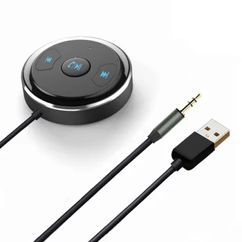 JaJaBor Bluetooth Súprava Handsfree Telefonovanie AUX 3,5 MM Audio Prehrávač Hudby Bluetooth Audio Adaptér Hudby Prijímač s USB Napájanie