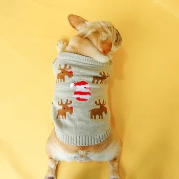 Jar, Jeseň, Francúzsky Buldog Sveter Psie Oblečenie Pre Psa Kostým Sveter Pre Malé A Stredné Pet