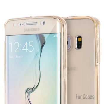 Jasné, Plné Pokrytie Prípade S20 Ultra S10 Lite S8 S9 Plus Transparentné 360 Stupeň Ochranný Kryt Telefónu, pre iPhone 8 7 6 5 TPU Prípade