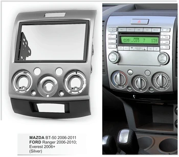 Jediný 2 Din Auto Dash Mount Kit Postroj pre Mazda BT-50; Ranger,Everest Stereo Rádio DVD Panel CD Platne Facia Fascia Výbava Kryt