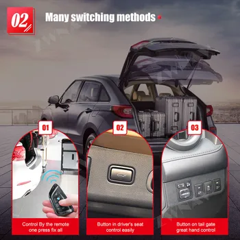 Jednoduchá inštalácia Smart Auto Elektrické Chvost Brány Výťah pre Toyota Highlander 2011-Diaľkové Ovládanie Jednotky Sídlo Tlačidlo Ovládací Set