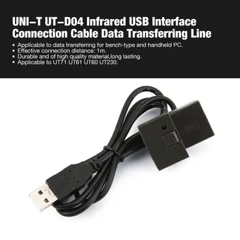 JEDNOTKA UT-D04 Infračervené Rozhranie USB prepojovací Kábel Dátový Prenos Linka pre UT71 UT61 UT60 UT230 Počítača