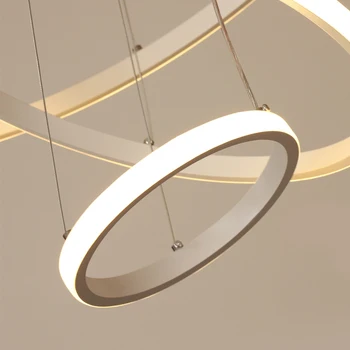Jedáleň Prívesok Osvetlenie Tri Nordic Kruhu Bar Stolná Lampa Led Jednoduchá Moderná Obývacia Izba Prívesok Svetlá Tvorivosti Hanglamp