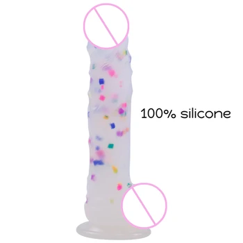 Jelly silikónové Veľké Hračky pre Ženy S Prísavkou Umelé Veľký Penis Žena Masturbator Dospelých sexuálnu Hračku Produkt Masér