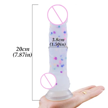 Jelly silikónové Veľké Hračky pre Ženy S Prísavkou Umelé Veľký Penis Žena Masturbator Dospelých sexuálnu Hračku Produkt Masér