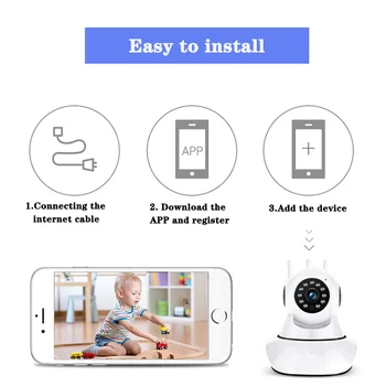 Jiange ip kamera 1080p Bezdrôtový Samrt Mini PTZ Audio Video Camara CCTV Wifi Nočné Videnie IR Baby Monitor ycc365plus