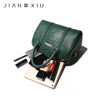 JIANXIU Značky Originálne Kožené Kabelky Ženy Luxusné Kabelky Ženy Tašky Dizajnér Krokodíla Textúra 2019 Ramenný Crossbody Taška