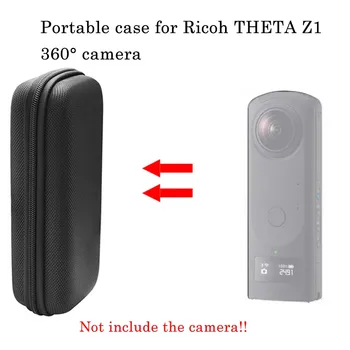 JINSERTA Prenosné Shockproof Prípade pre RICOH spoločnosť theta Z1 360° Kamera Nylonová Taška s Karabína pre spoločnosť theta Z1 360° Panorama, Fotoaparát