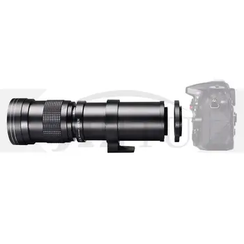 JINTU 420-800mm F/8.3-16 Príručka HD Teleobjektív Zoom, Objektív Nikon DSLR Fotoaparát D3200 D3100 D3300 D3400 D5100 D5200 D5600 D5300 D90