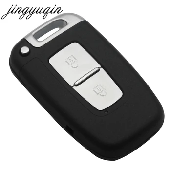 Jinyuqin Keyless Entry Fob Prípade vhodné Na Hyundai Genesis Coupe Sonáta Equus Veloster 2 Tlačidlá Diaľkového Smart Key Card Shell
