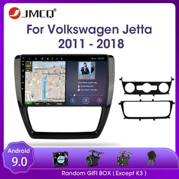 JMCQ Android 9.0 Pre Volkswagen VW Sagitar Bora, Jetta 2011-2018 autorádia Multimidia Video 2 din RDS GPS Navigaion Rozdelenej Obrazovky