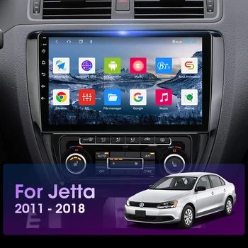 JMCQ Android 9.0 Pre Volkswagen VW Sagitar Bora, Jetta 2011-2018 autorádia Multimidia Video 2 din RDS GPS Navigaion Rozdelenej Obrazovky