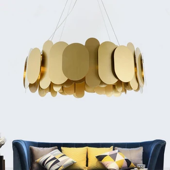 Jmmxiuz Moderný Luster Osvetlenie v Obývacej Izbe Kreatívny Dizajn Zlato LED Domáce Osvetlenie Jedáleň Osvetlenie Priemyselné