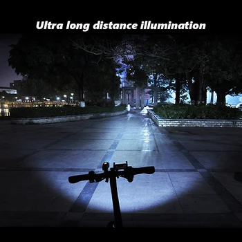 JOSHOCK Horský Bicykel Svetlomety, USB Nabíjanie LED svetlá Noc na Koni Zdôrazňuje Nepremokavé Hliníkové koleso Svetla