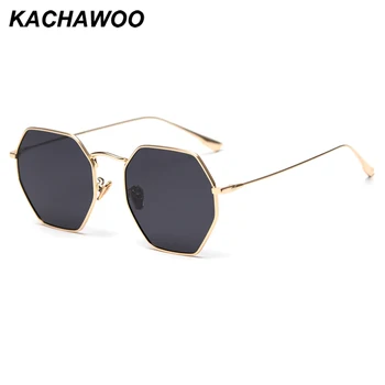 Kachawoo muž polarizované slnečné okuliare osemhranné zlato kov jazdy slnečné okuliare pre ženy retro vysokej kvality uv400 letné hot predaj