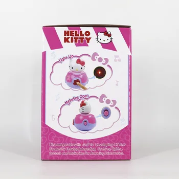 Kawaii Cartoon HelloKitty Akcie Obrázok Hračky Hudobné Zakolísania Plastové HelloKitty Údaje Bábiky Modelu Deti Hračky Vianočný Darček