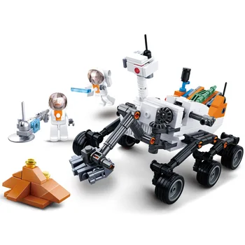 KAZI stavebným vesmíru raketa modelu medzihviezdny prieskum zmontované 6-ročné deti raketoplánu deti hračky