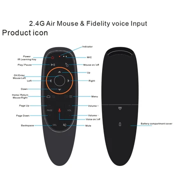 Kebidu G10s Lietať Air Mouse Mini Diaľkové Ovládanie G10 Bezdrôtové pripojenie 2,4 GHz Pre Android Tv Box S Hlasovým ovládaním Pre Gyro Snímanie Hra