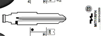 Keyecu 10 Kusov 07# MIT11RFH Kovové Prázdne Uncut Flip Diaľkové Tlačidlo Čepeľ pre Mitsubishi pre Citroen