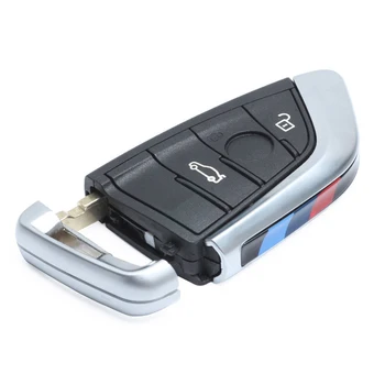 KEYECU Nôž Kartu Štýl Smart Remote Kľúča Vozidla púzdro 3 Tlačidlo pre BMW X5 X6 F15 X6 F16 G30 7 Radu G11 X1 F48 F39