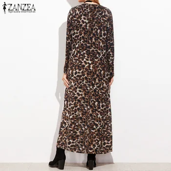 Kimono Cardigan Dámske Tlač Blúzka 2021 ZAZNEA Kvetované Košele Pláži Leopard Topy Kimono Cape Žena Dlhý Rukáv Blusas Cover-Up
