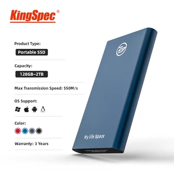 KingSpec Externé SSD 240GB Prenosné SSD 2TB Pevný Disk dokonca vzal 120 gb hdd 1 TB diskom SSD Typ-C USB3.1 Solid State Disk hd USB3.0 pre notebook OS