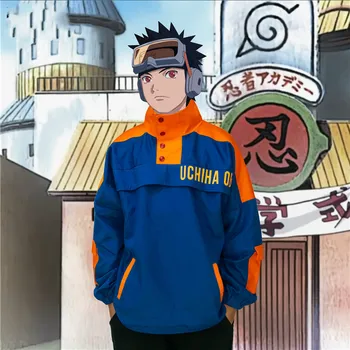 Klasické Komiksu, Anime Naruto Uchiha Obetí Cosplay Rekvizity Príslušenstvo Dlhý Rukáv Sharingan Tlačidlo Zaisťovacích Kabát