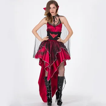 Klasické Upír Halloween Kostým Sliepky Strany Gotický Krvavej Grófky Maškarné Kostýmy Pre Dospelých Žien