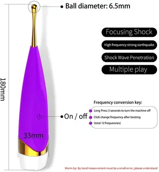 Klitorálny Vibrátor G-Spot Stimulátor s Vysokou Frekvenciou Vírivky Vibrácií Dospelých, Sexuálne Hračky, Silikónové Klitorisu Pošvy Masér