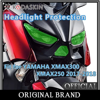 KODASKIN Motocykel Predných Svetlometov Kryt Obrazovky Svetlometu Obrazovke Objektív Ochranný Kryt, vhodný Pre YAMAHA XMAX300 XMAX250 2017 2018