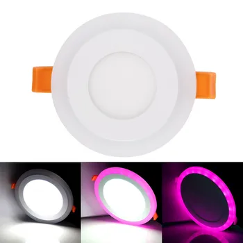 Kolo/Štvorcových Stmievateľné RGB LED Downlight + Diaľkové Ovládanie 6w/9w/16w/24W Zapustené LED Stropné Panel svetlo AC85-265V+Ovládač