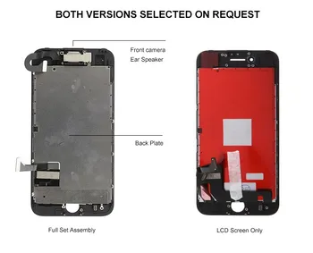 Kompletné LCD Displej pre iPhone 7 8 Plus 7P 8P Displej plne Nastaviť Montáž 3D Dotyk Digitalizátorom. Nahradenie Testované Fotoaparát na Prednej strane