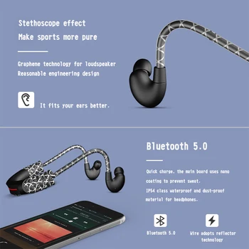 KP Bluetooth Slúchadlá Športové Neckband Magnetické Bezdrôtový Headset Stereo Slúchadlá Hudbu Kovové Slúchadlá S Mikrofónom Pre Všetky Telefóny