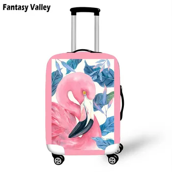 Krásne Flamingo Batožiny Ochranné obaly na 18-32 Palce Kufor Elastické Tvrdé puzdro pre Zvieratá Husté Prachu, Daždi Kryt
