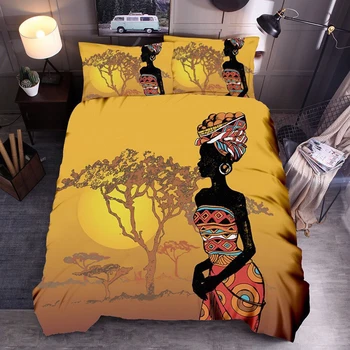 Krásne Obliečky Kryt Afriky posteľná bielizeň Sady 200x200 Textílie Posteľná Bielizeň Dievčatá 220x240 Manželská Posteľ Duvet Set Kráľovná California King 3pc
