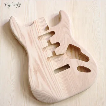 Kvalitné biele ashwood ST elektrická gitara telo