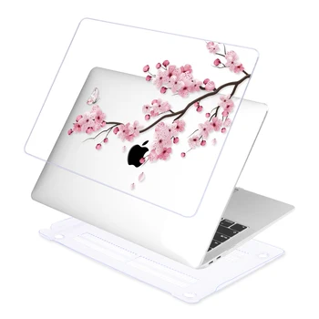 Kvetinový Crystal Tlač Tvrdé puzdro Pre MacBook Air Pro Retina 11 12 13 15 16inch Dotyk bar A2338 A2251 Vzduchu 13 2020 A2179 A2337