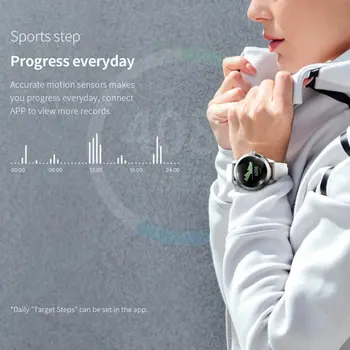 KW10 Smart Hodinky Ženy, Vodotesný IP68 Monitorovanie Srdcovej frekvencie Bluetooth Pre Android IOS Fitness Náramok Smartwatch