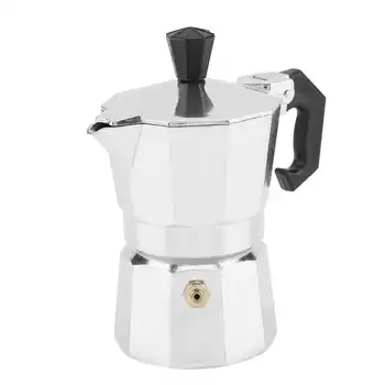 Kávovar Hliníkové Moka Hrniec talianskeho Typu Espresso Percolator Hrniec Latte varnou doskou 30mL 1 Pohár