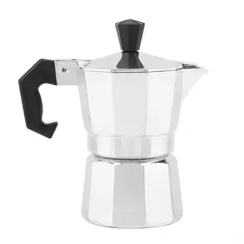 Kávovar Hliníkové Moka Hrniec talianskeho Typu Espresso Percolator Hrniec Latte varnou doskou 30mL 1 Pohár