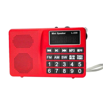L-258 Multi Full Band FM, Am, Mw / Sw Rádio Prijímač, MP3 Prehrávač Z Tf Kariet a USB Flash Disk