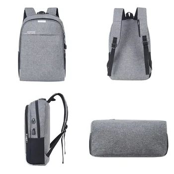 Laptop Backpack USB Nabíjanie 15.6 palce Anti Theft Ženy Muži Business Školské Tašky Pre Dospievajúce Dievčatá College Cestovný Batoh 2020